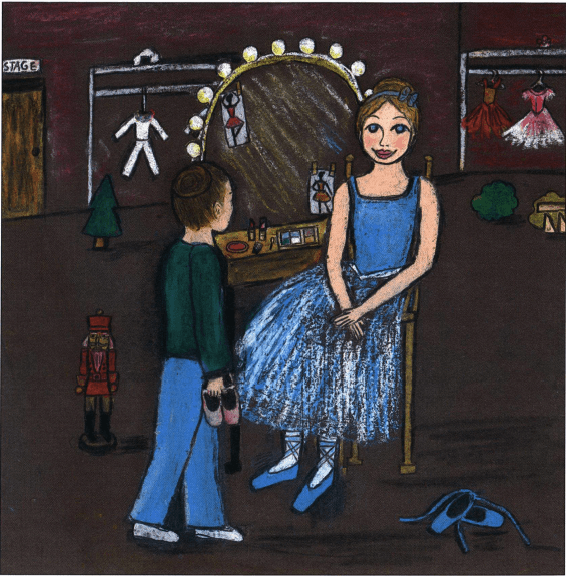 Nutcracker Dreams talking to a ballerina