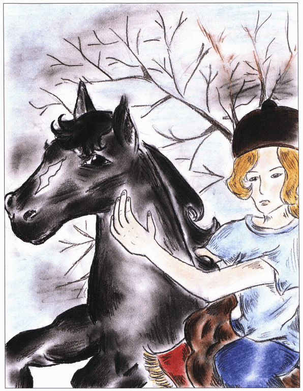 Amy riding a horse