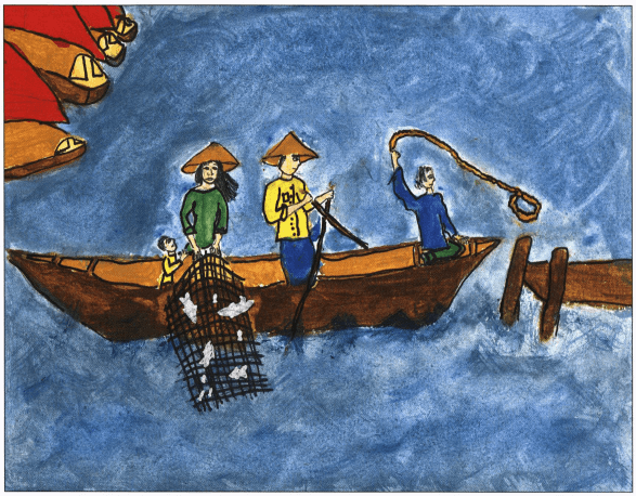 Limitations family on a boat