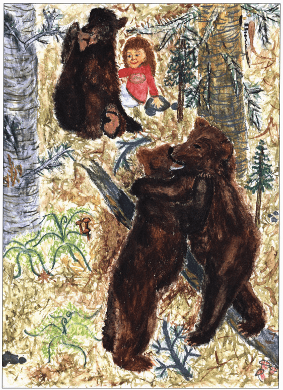 Feelings Towards a Bear girl playing with bears