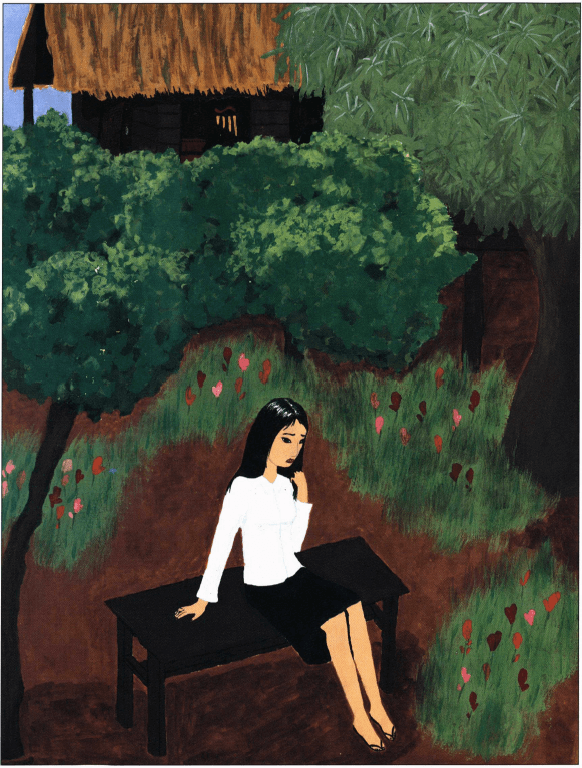 Little Mango Tree sitting on the bench