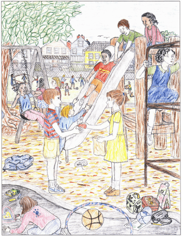 Jenny children in the playground