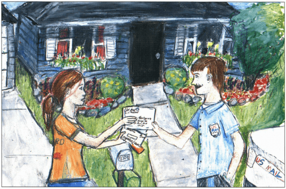 Music Sown with Love meeting the mailman