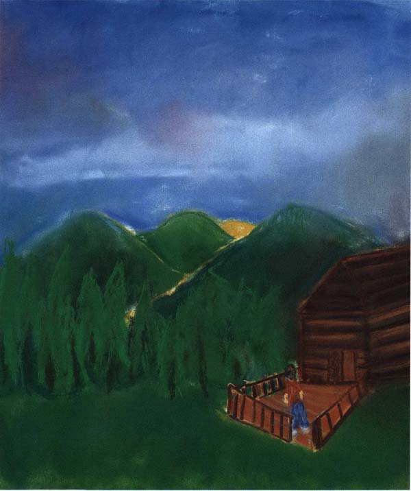 A Lesson for Life man watching sunrise beyond the mountains