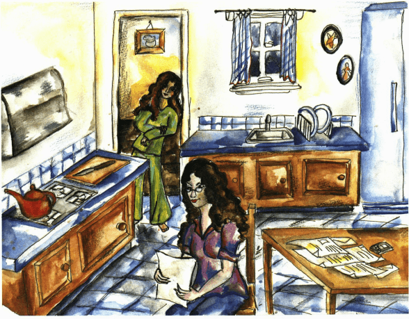 The Island entering the kitchen
