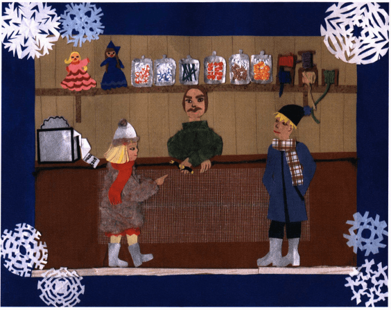 Christmas Miracle inside a shop