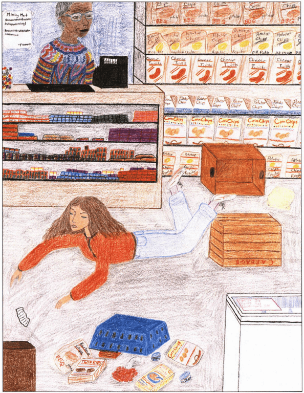 A Treasure girl on the floor