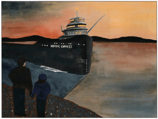 Every Nordic Night looking at a boat