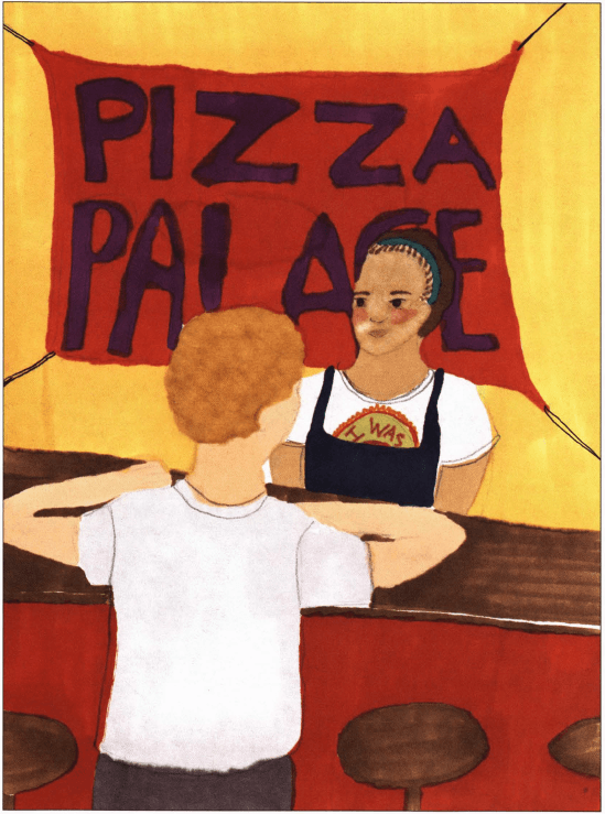 The Vagabond ordering pizza