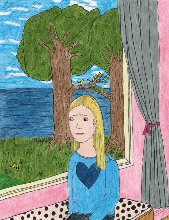 Speak girl by the window
