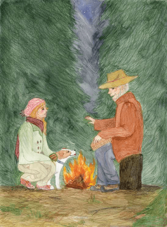 Shadow-Dancing meeting in the woods