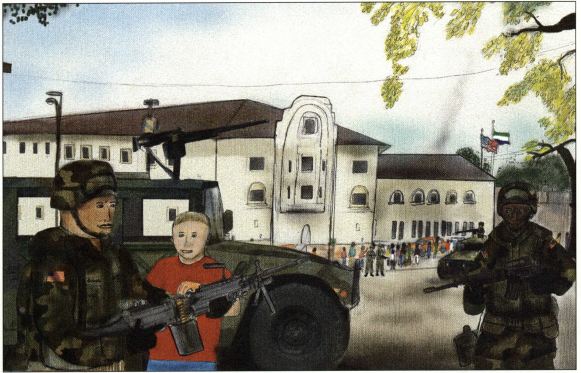 The Bullet boy with the army