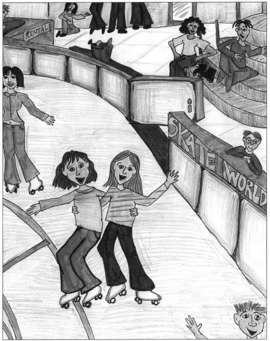 The Shopping Incident girls skating