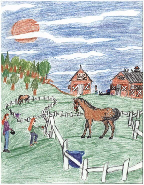 Waiting farm scene