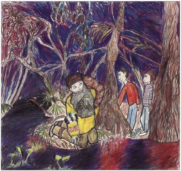 Old Man Swamp poeple and trees