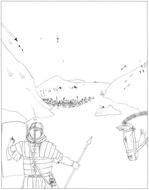 The Battle of Lake Trasimene soldiers fighting