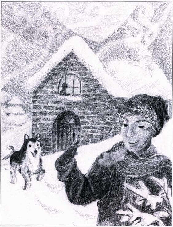 The Ultimate Challenge: To Come Home Alive boy and dog in the snow