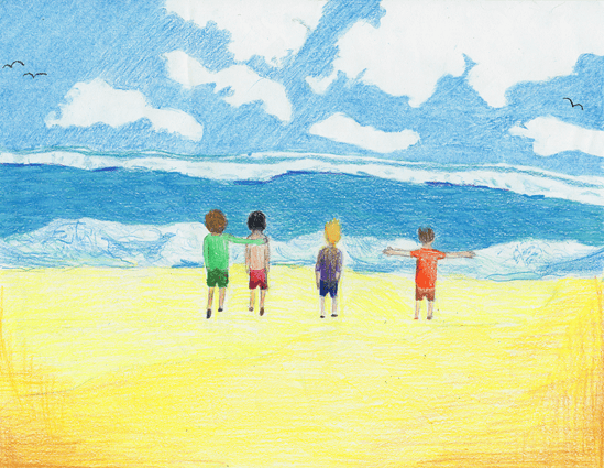 Goodbye, Mr. Semach on the beach