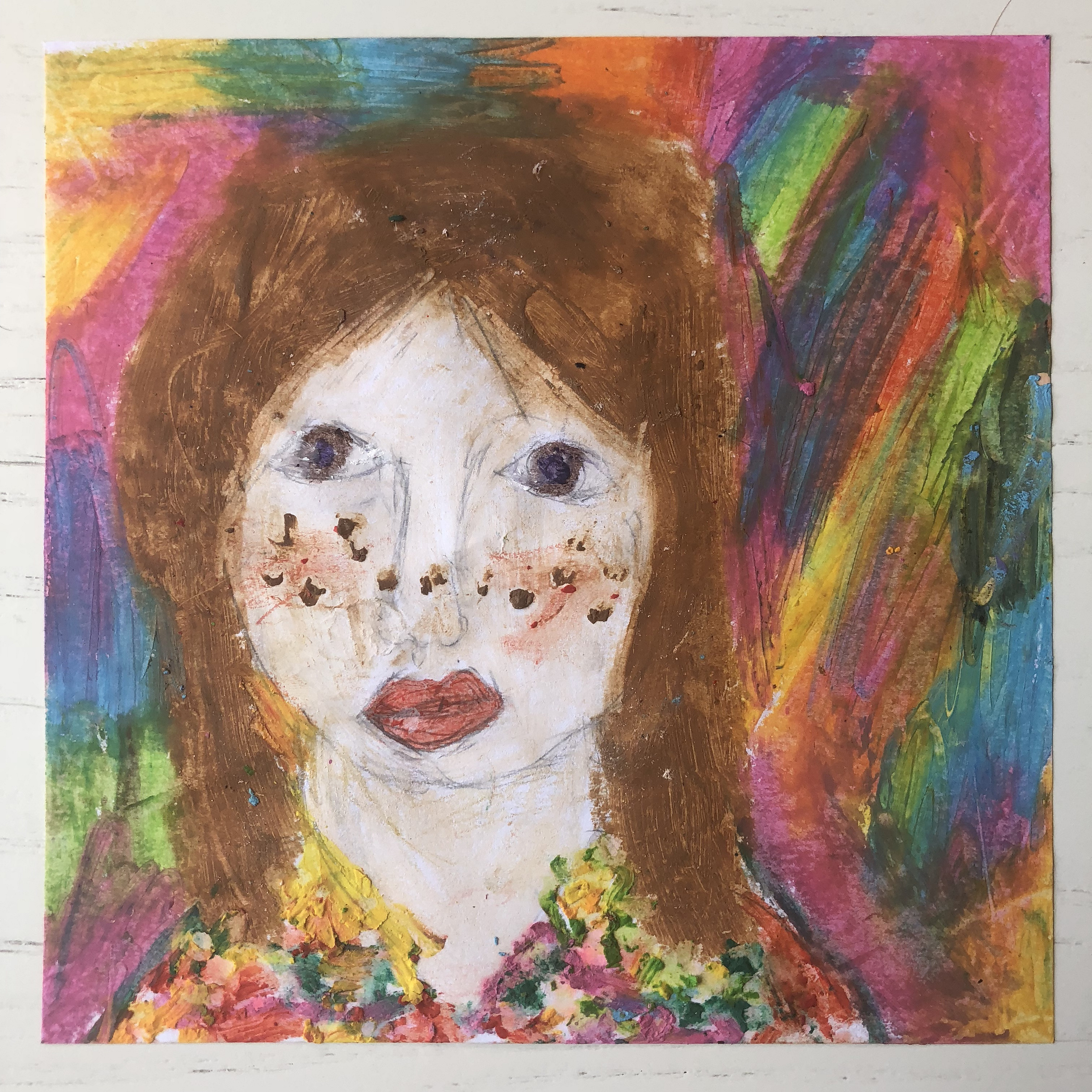 Portrait of a Freckled Young Woman