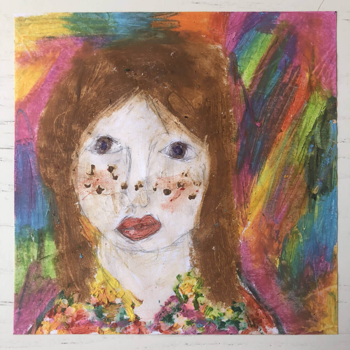 Portrait of a Freckled Young Woman