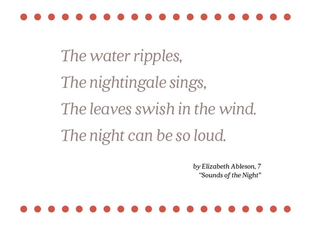 sounds of the night text image
