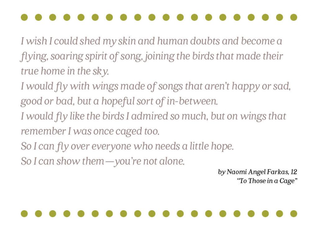 to those in a cage text image