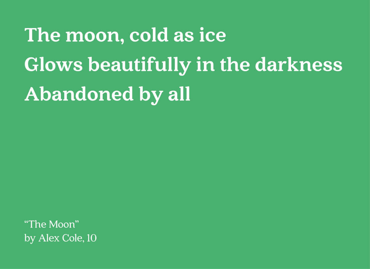 the moon text image
