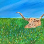Longhorn-in-Bluebonnets